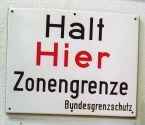 Warnschild des Bundesgrenzschutz / Foto: Dr. Dirk Tölke